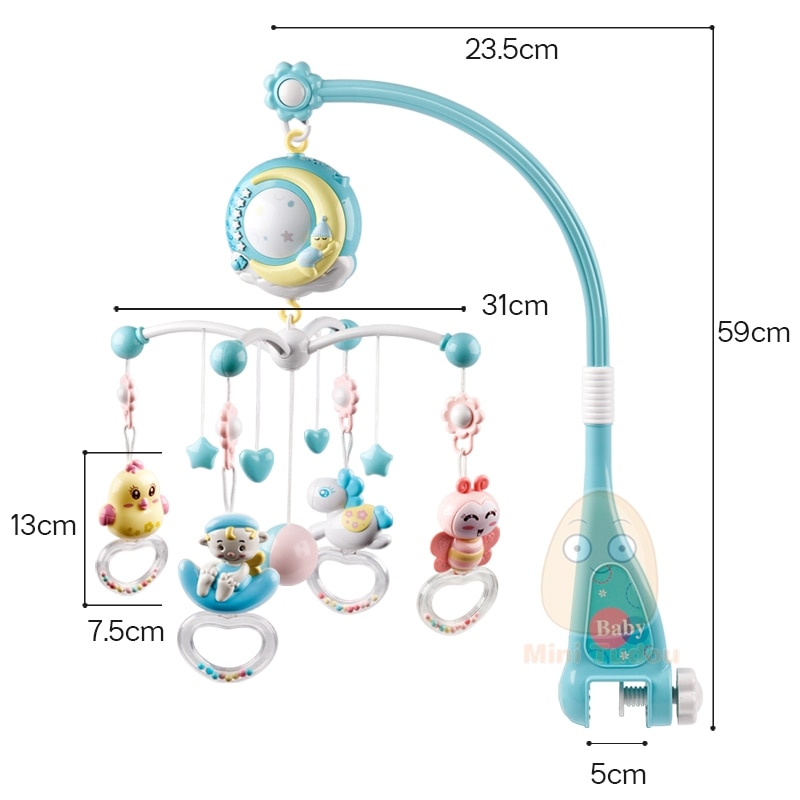 Baby Mobile Crib Toy Projector